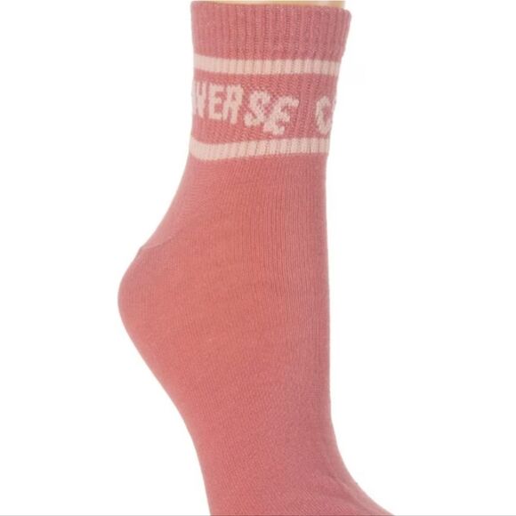 Converse 3-PK Stripe Logo Flat Knit Quarter Socks - Picture 3 of 8
